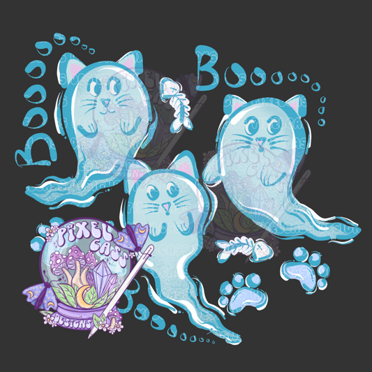 Boo Kitties PNG SUBLIMATION