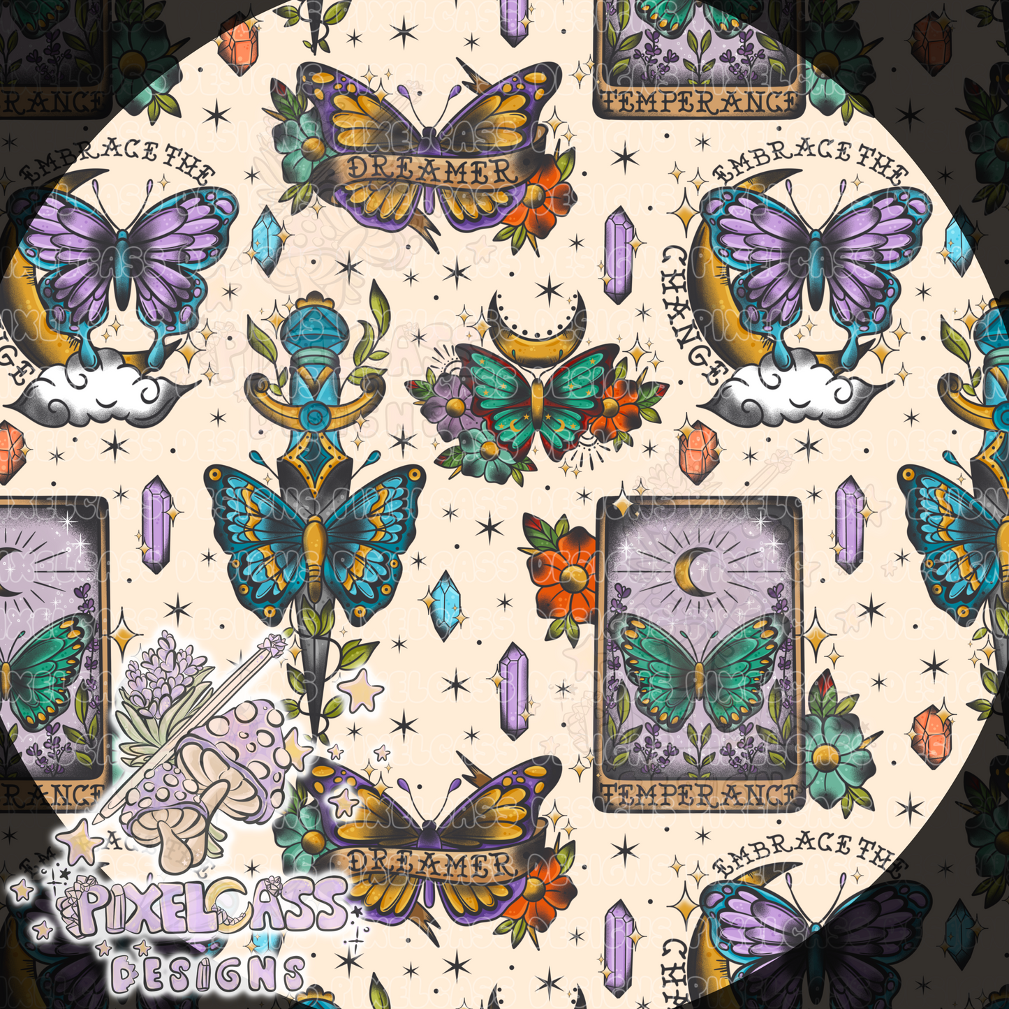 Butterfly Tattoo Flash