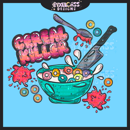 Cereal Killer PNG SUBLIMATION