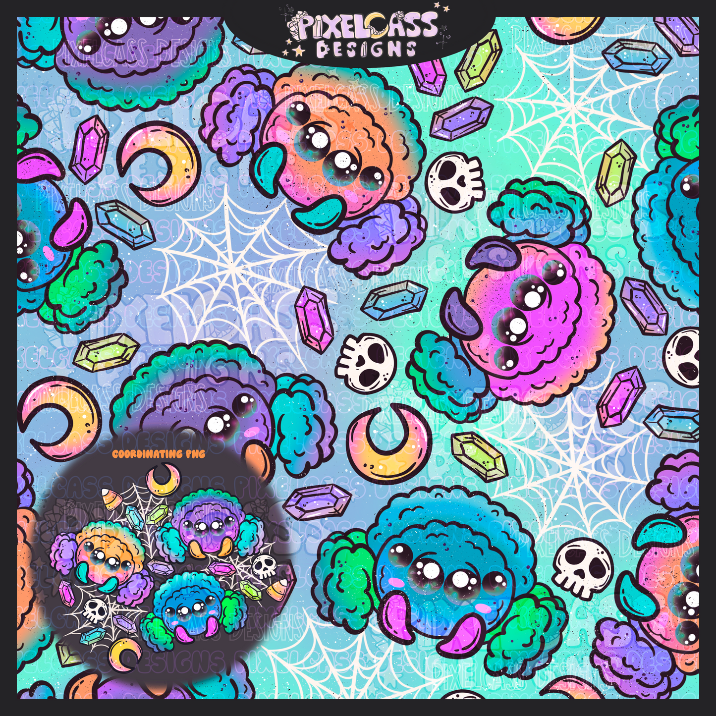 Colorful Spiders - June '25 Spooky Mystery #3