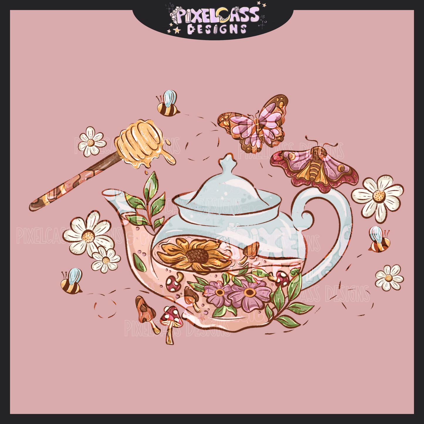 Cottage Tea Time PNG SUBLIMATION