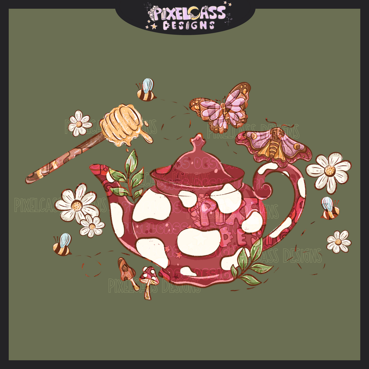 Cottage Tea Time PNG SUBLIMATION