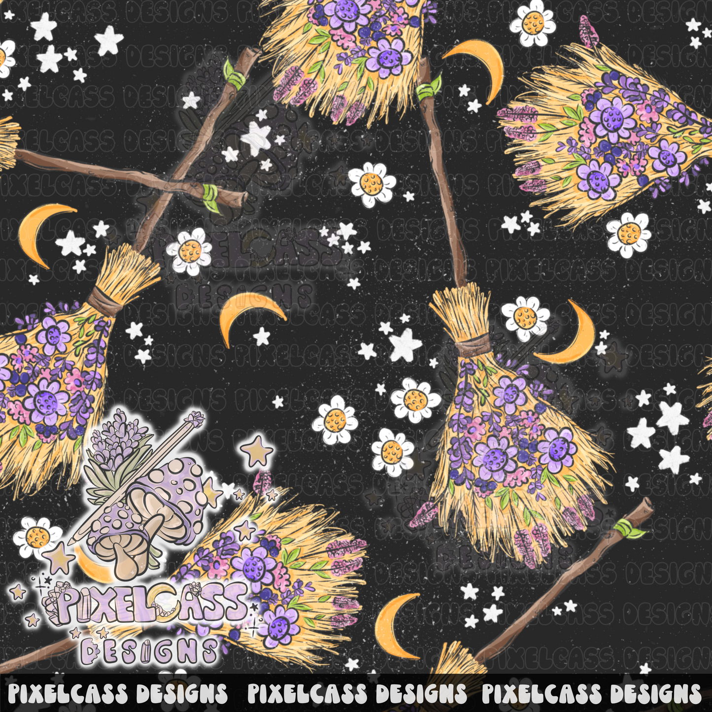 Floral Brooms