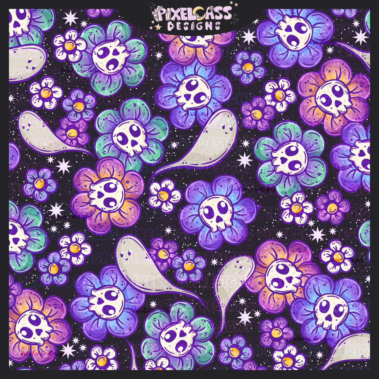 Flower Skulls
