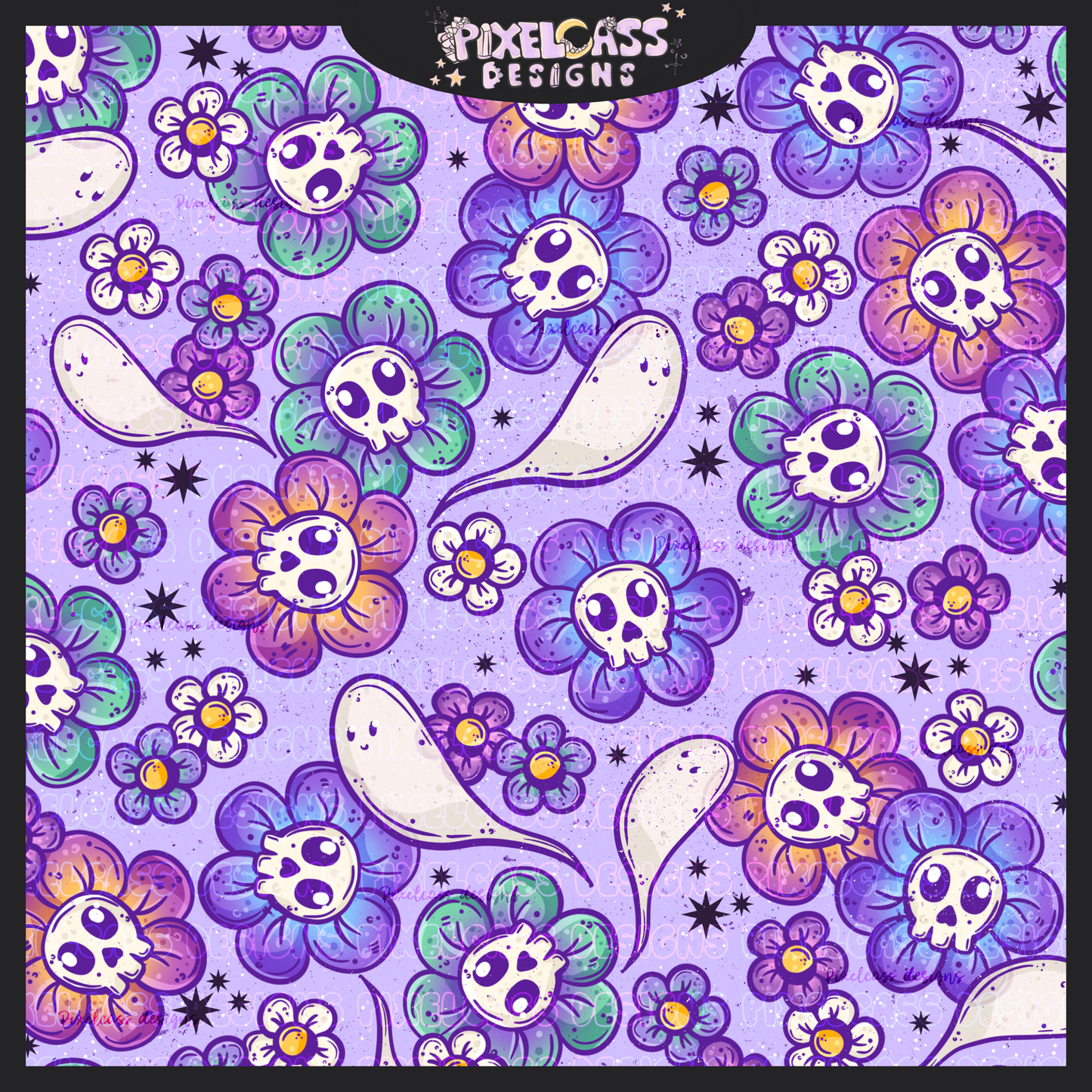 Flower Skulls