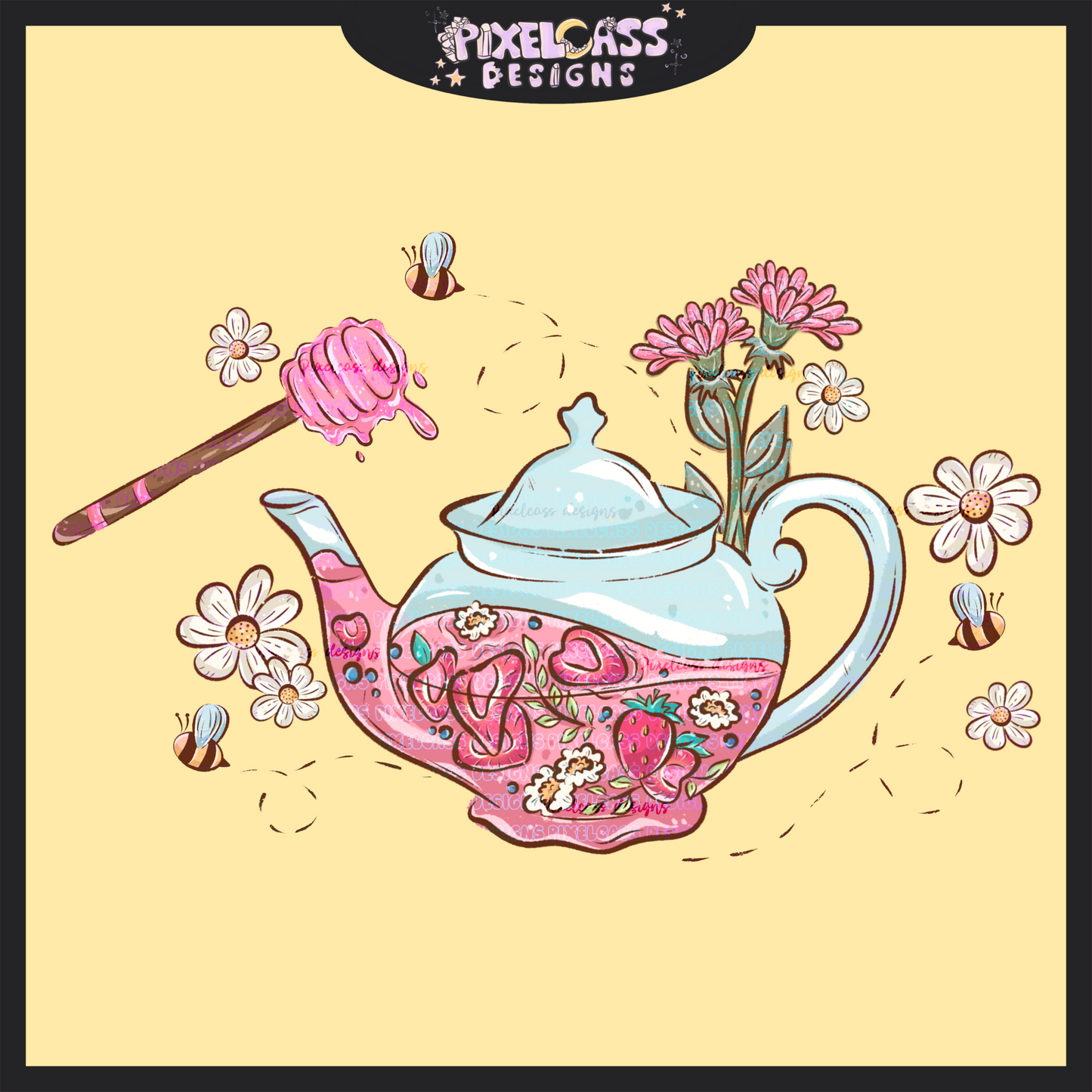 Fruity Tea Time PNG SUBLIMATION