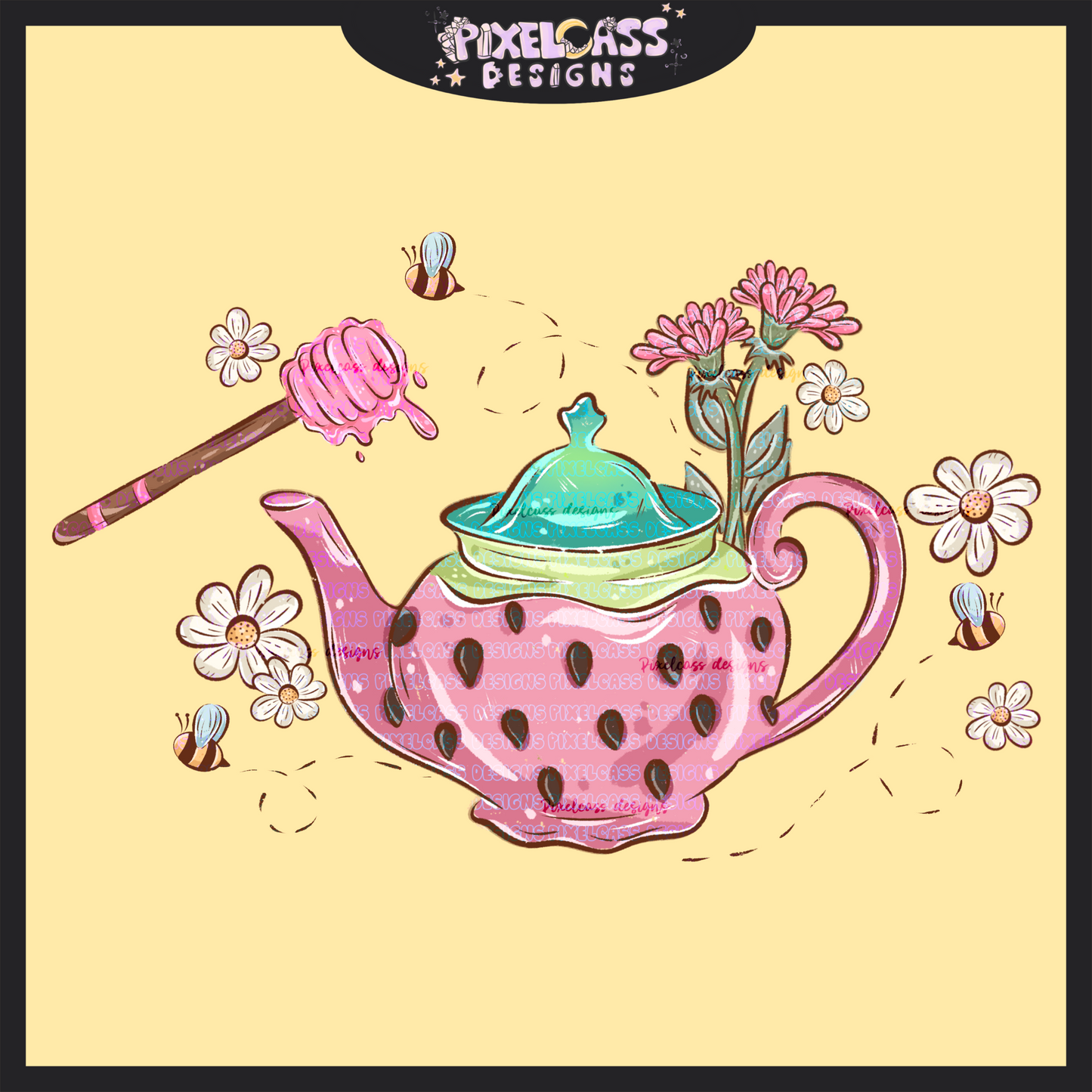 Fruity Tea Time PNG SUBLIMATION