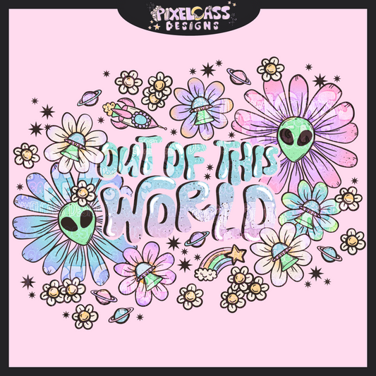 Galactic Garden PNG SUBLIMATION