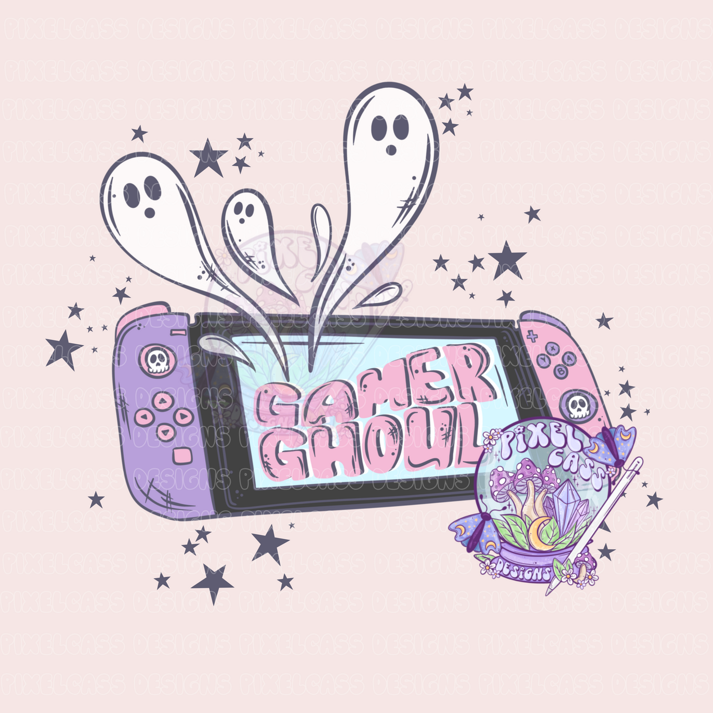 Gamer Ghoul Simple PNG SUBLIMATION