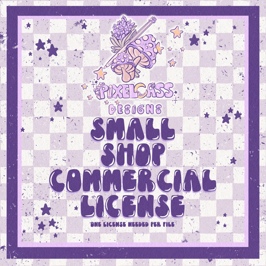 Small Shop Commercial License (Fabric/Blankets/Vinyl/Leather/DTF/SubTransfers/Mailers/etc)
