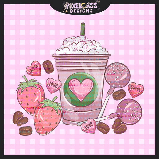 Latte Love PNG SUBLIMATION