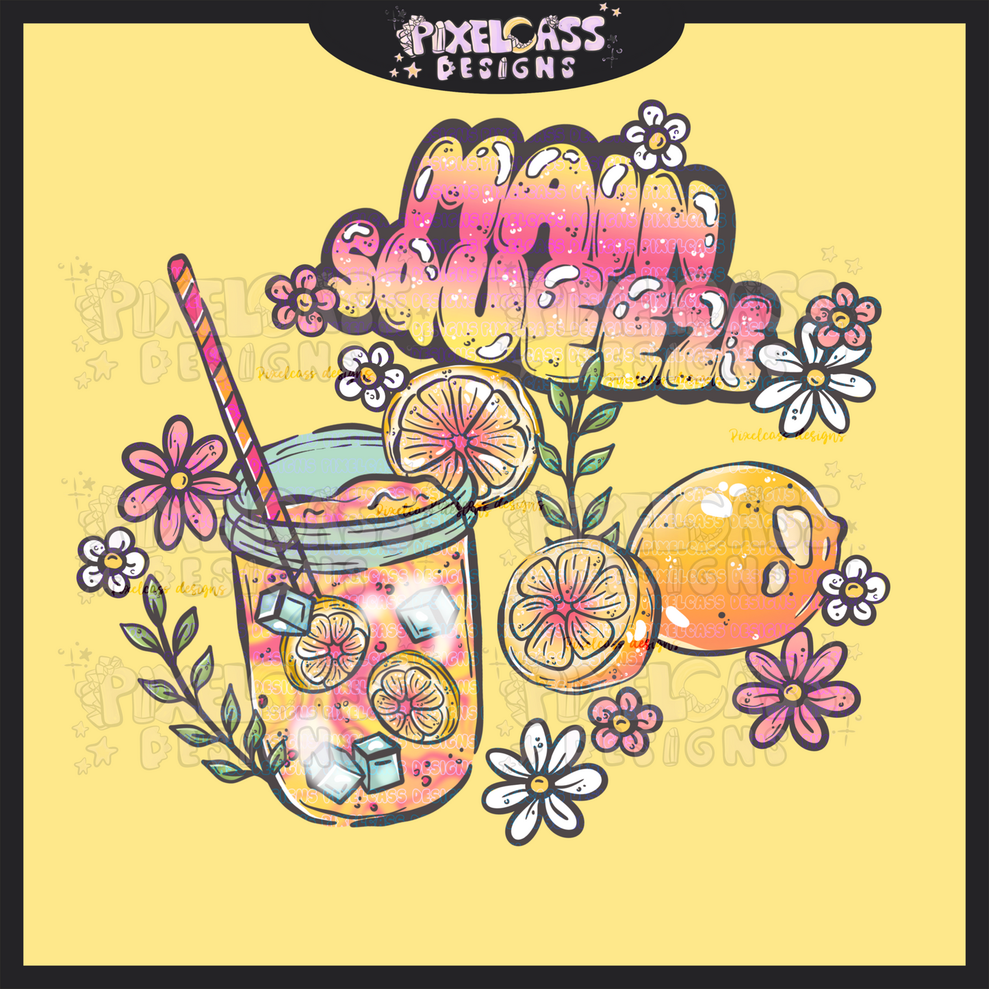 Main Squeeze Lemonade PNG SUBLIMATION