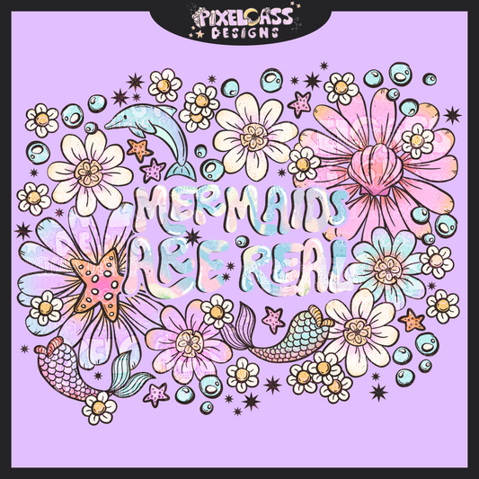 Mermaid Garden PNG SUBLIMATION