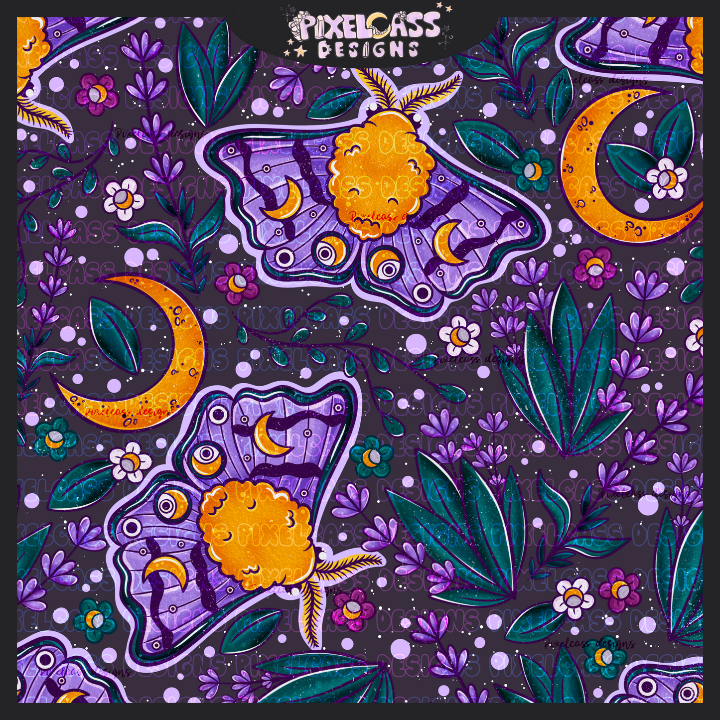 Mystical Lavender Moths