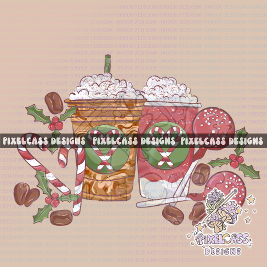 Peppermint Mocha PNG SUBLIMATION