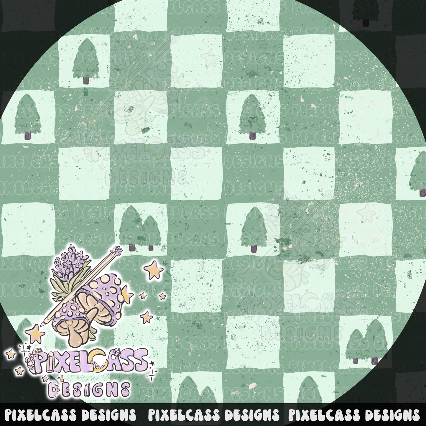 Pine Trees Checkerboard