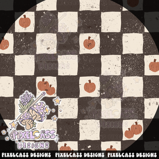 Pumpkin Checkerboard
