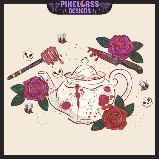Slasher Tea Time PNG SUBLIMATION