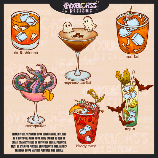 Spooked Drinks PNG SUBLIMATION
