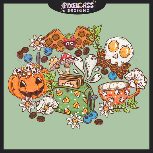Spooky Cottagecore Brekkie PNG SUBLIMATION