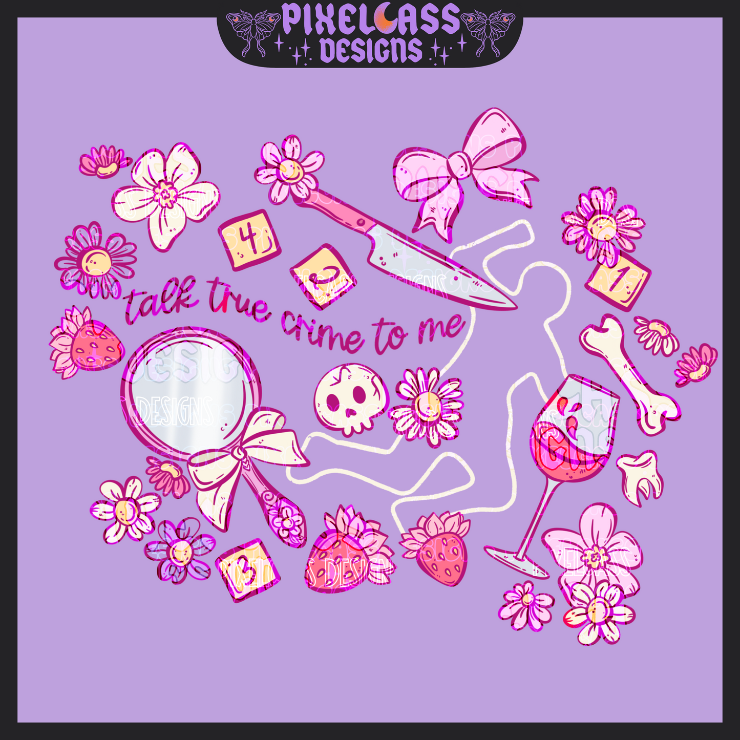 Talk True Crime PNG SUBLIMATION