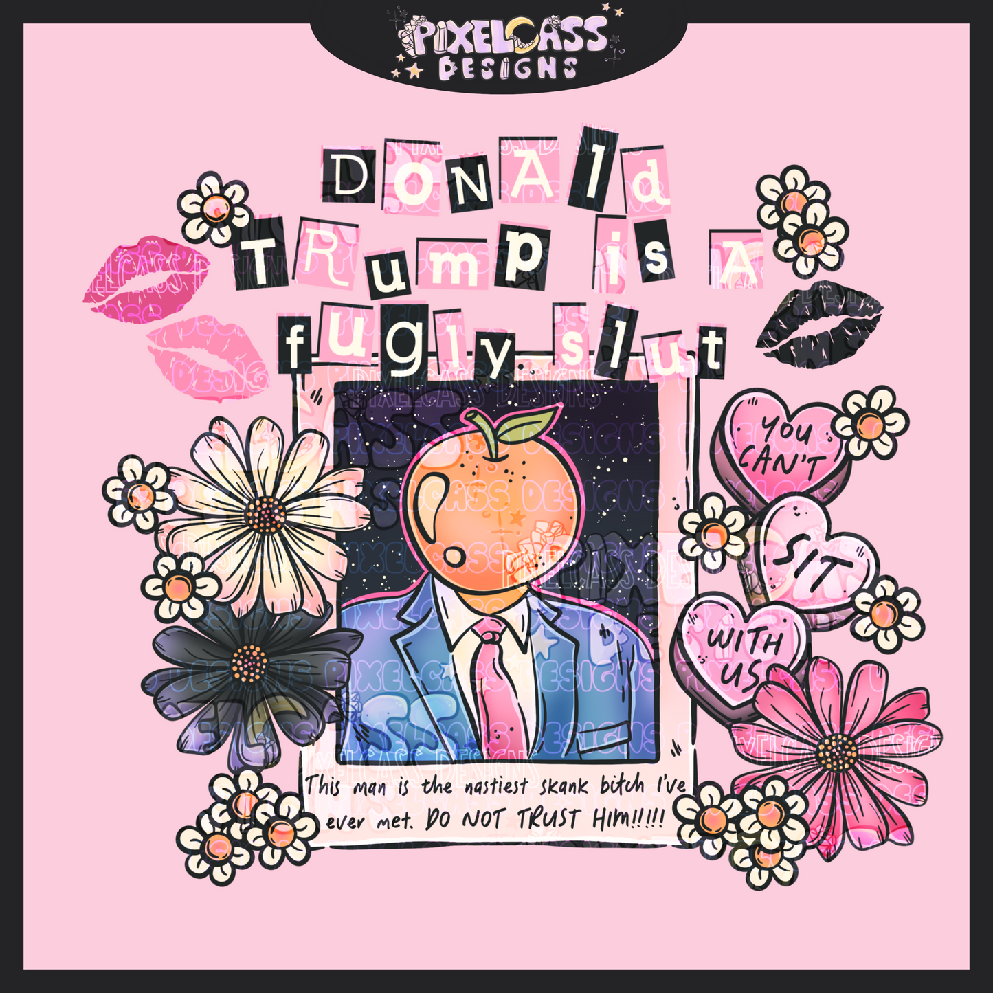Trump Burn Book PNG SUBLIMATION