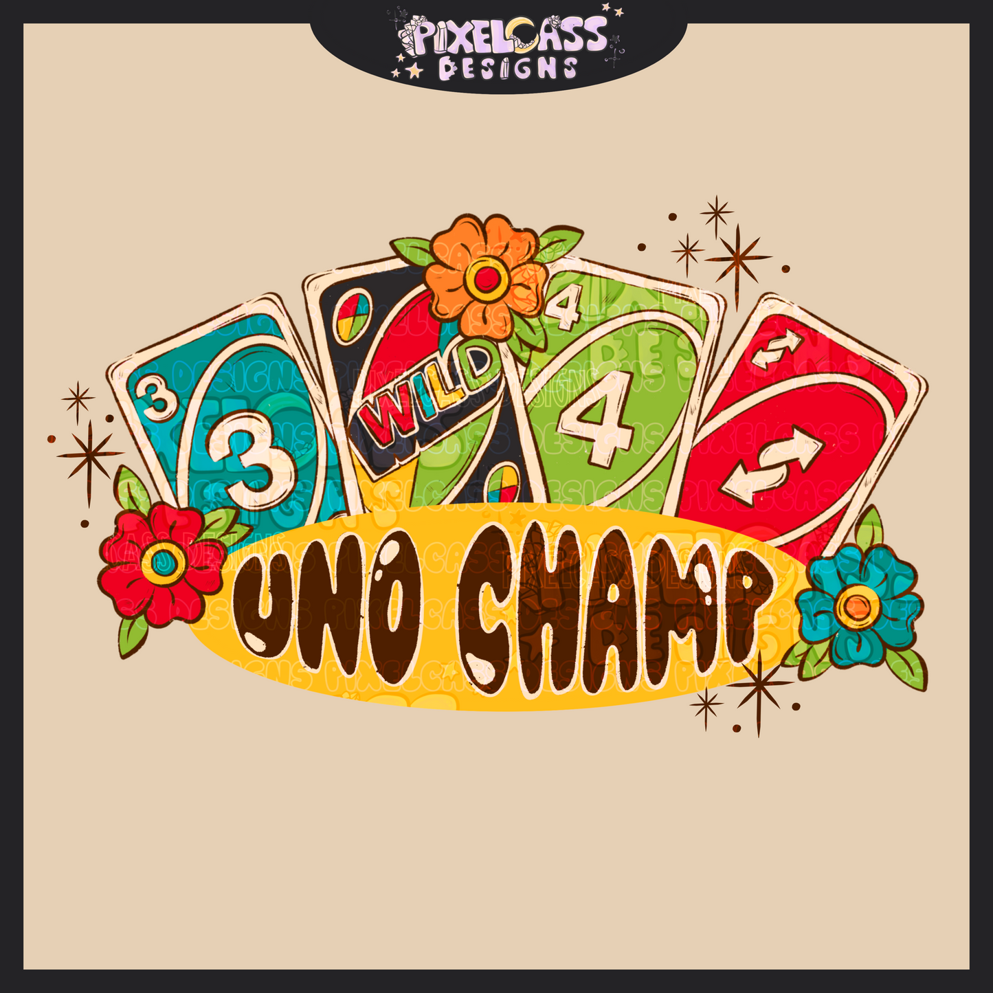 Uno Tattoo PNG SUBLIMATION