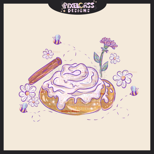 Whimsical Cinnamon Rolls PNG SUBLIMATION