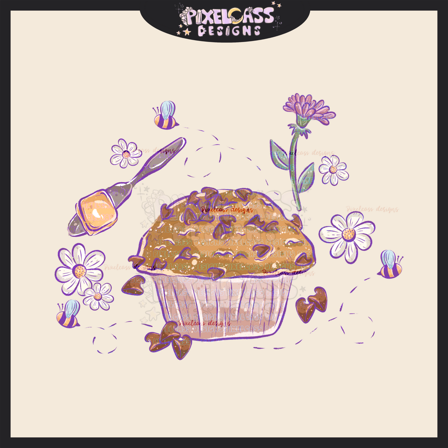 Whimsical Muffins PNG SUBLIMATION