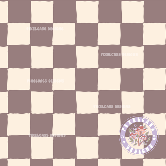 Boho Mauve Checks