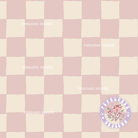 Boho Pink Checks