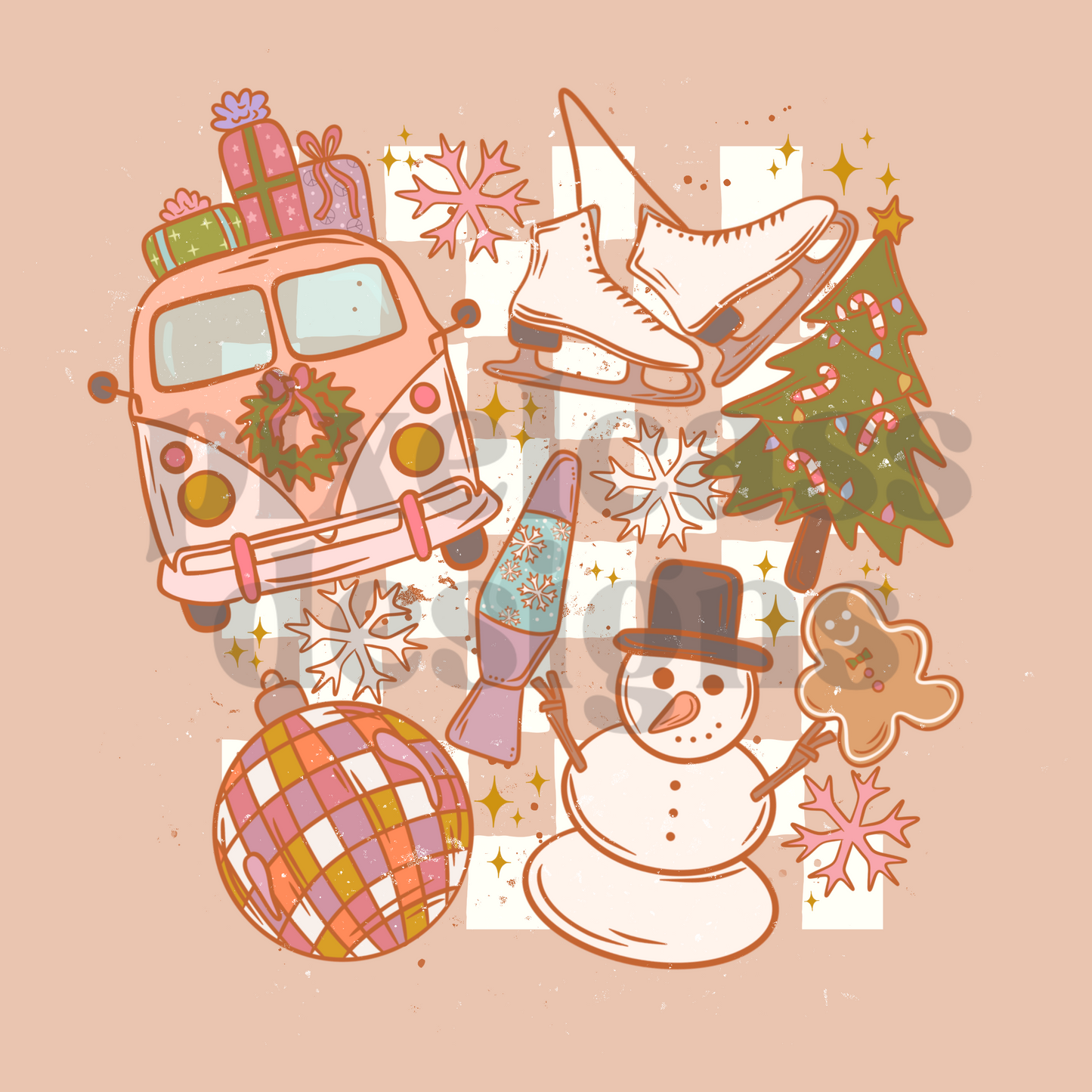 Disco Christmas PNG SUBLIMATION