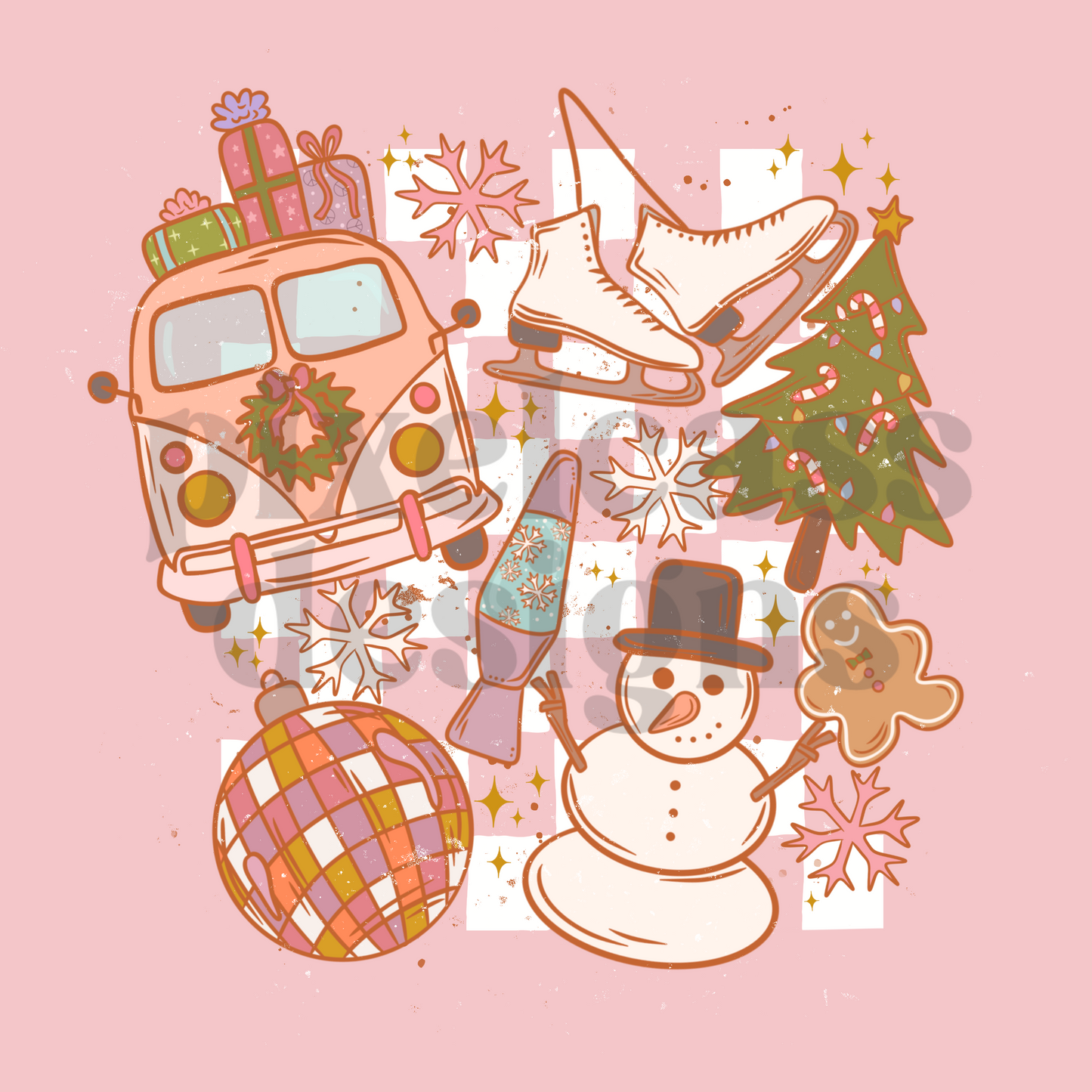 Disco Christmas PNG SUBLIMATION