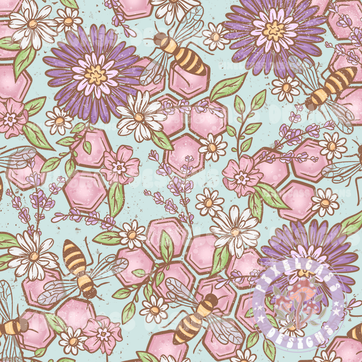 Floral Honeycombs