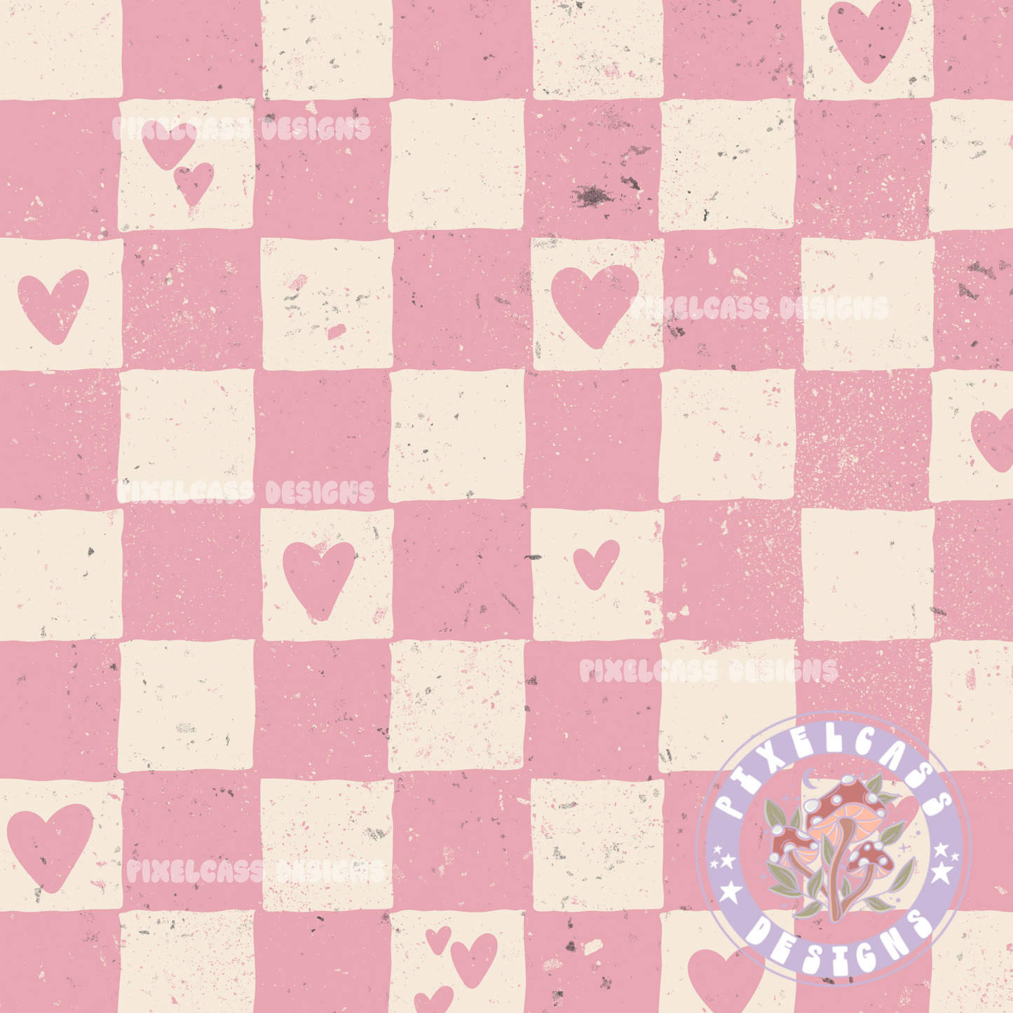 Light Pink Heart Checks