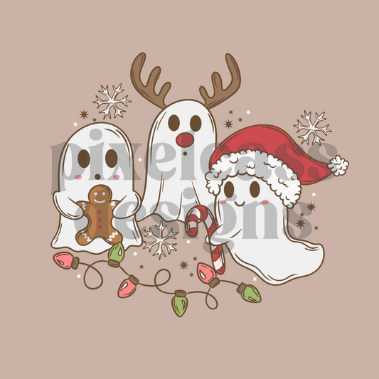 Holiday Ghosts PNG SUBLIMATION