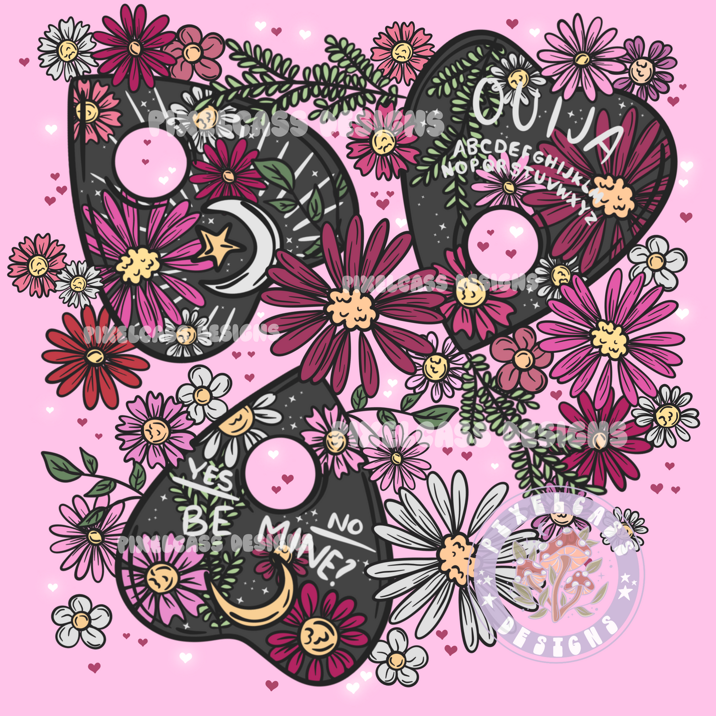 Love Planchettes PNG SUBLIMATION