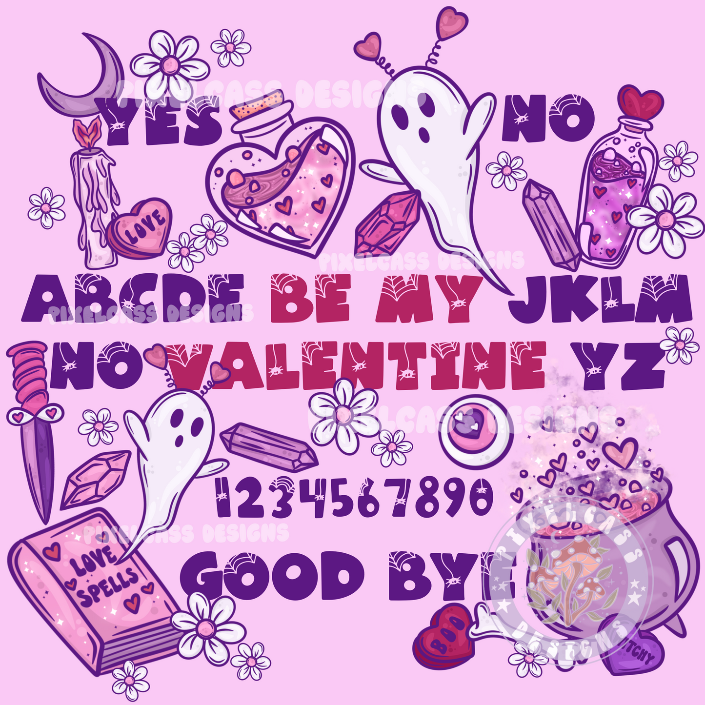 Valentine Spirit Board PNG SUBLIMATION