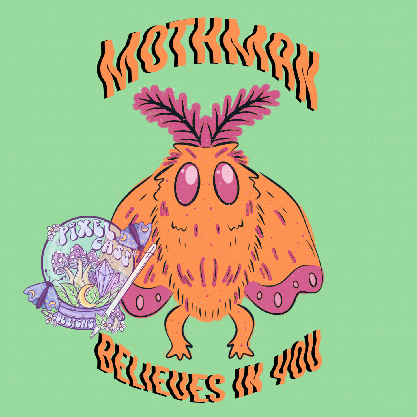 Mothman PNG SUBLIMATION