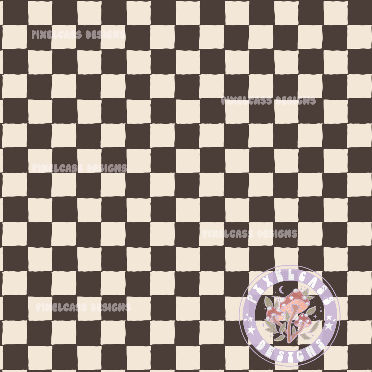 Off Black & White Checks