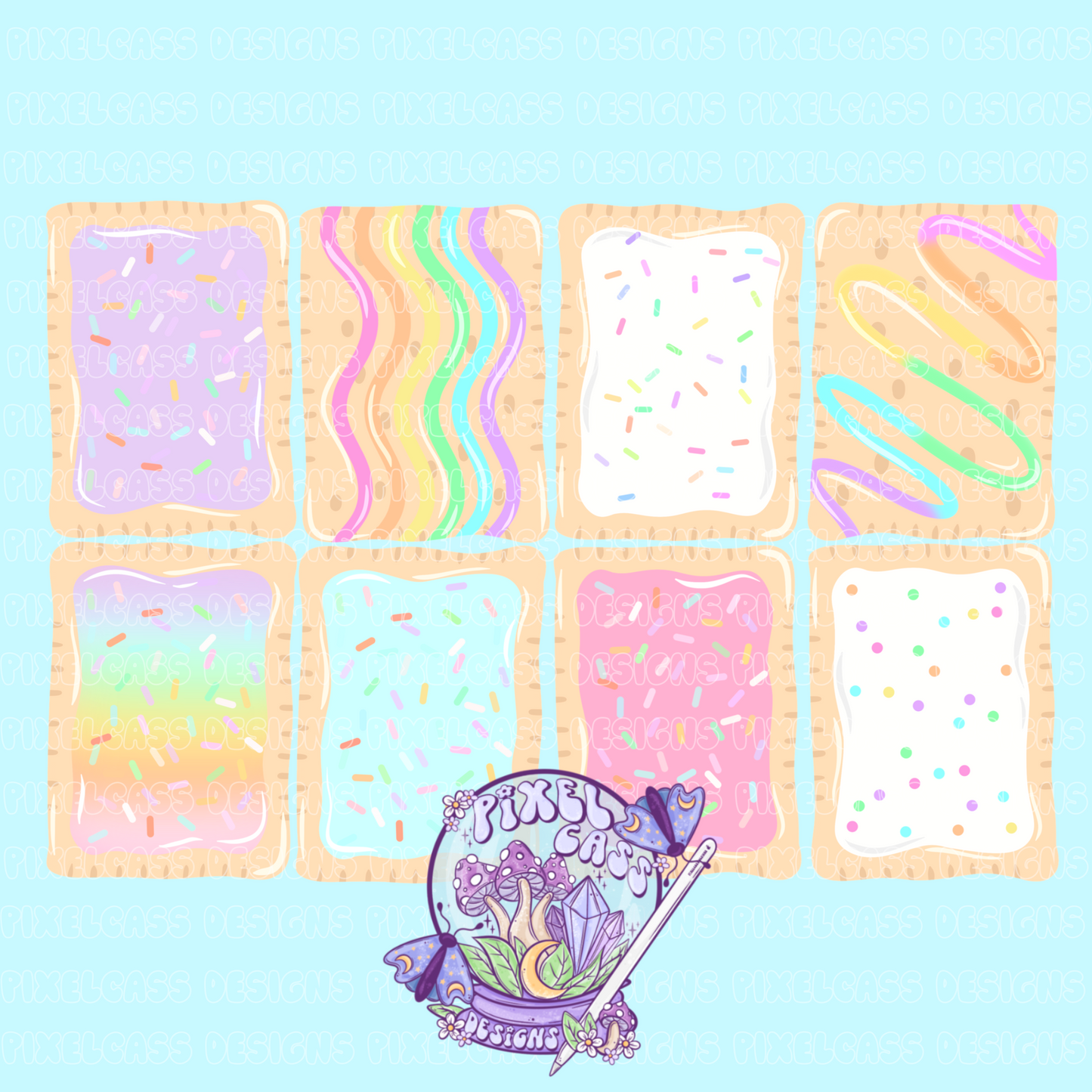 Rainbow Pastries PNG SUBLIMATION
