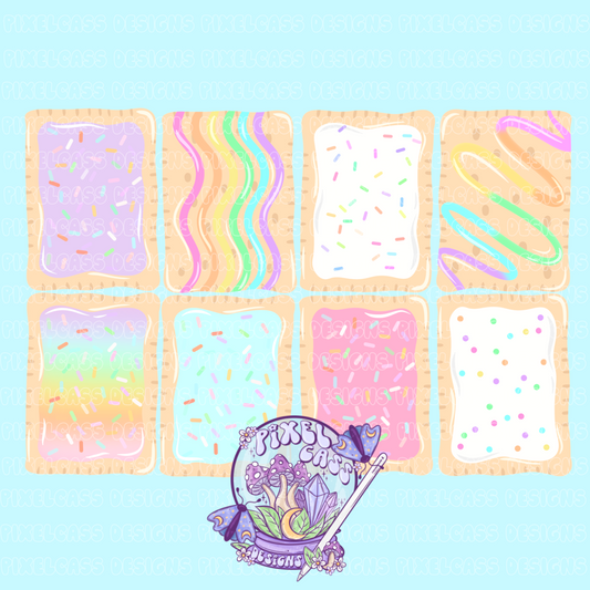 Rainbow Pastries PNG SUBLIMATION