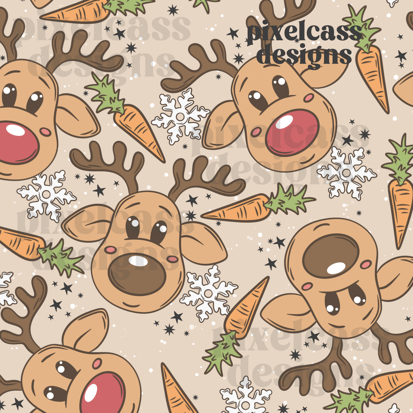 Reindeer & Carrots - Stars