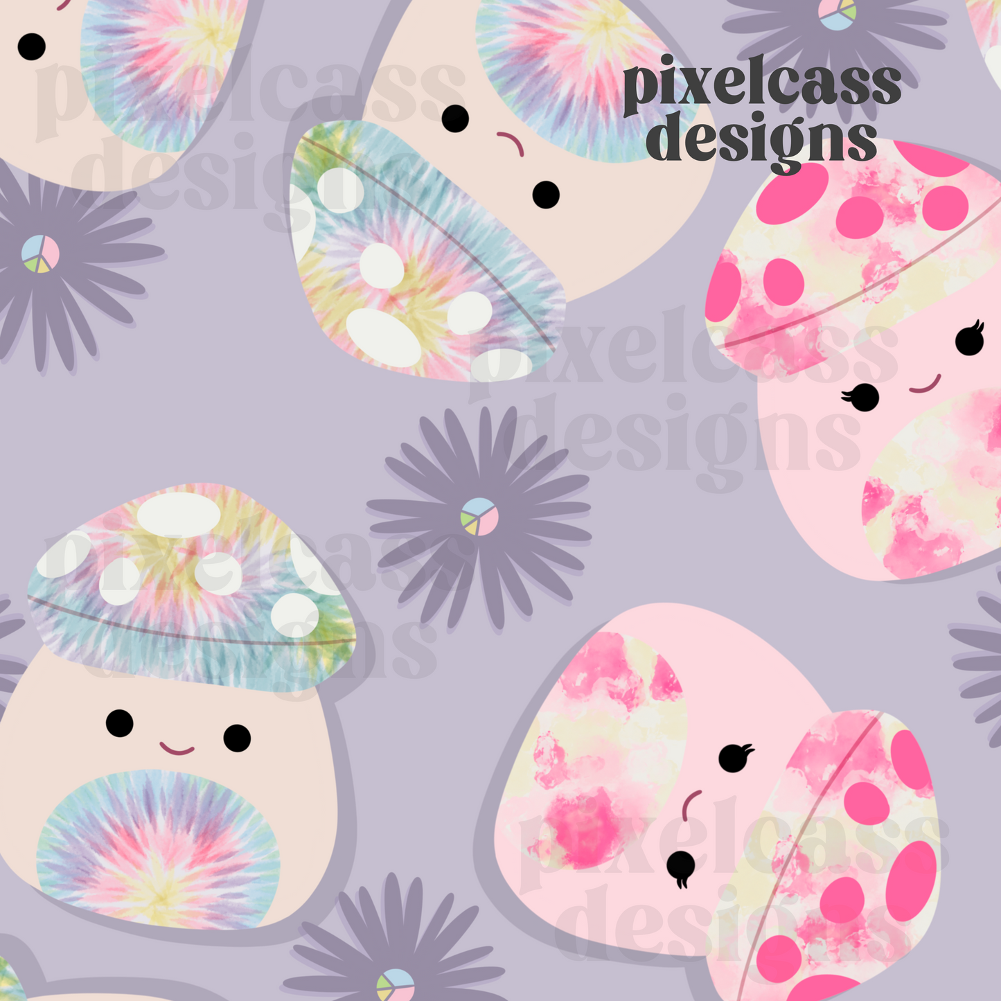 Tie Dye Mushroom Squish