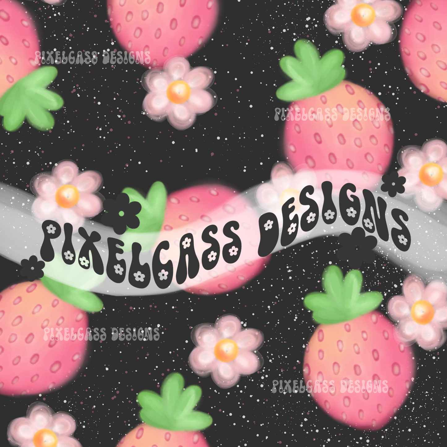 Watercolor Strawberries