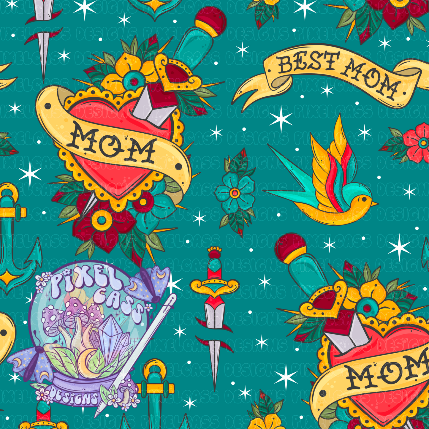 Mom Traditional Tattoos