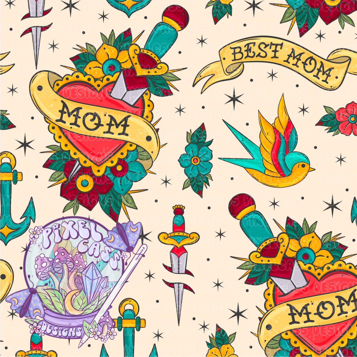 Mom Traditional Tattoos