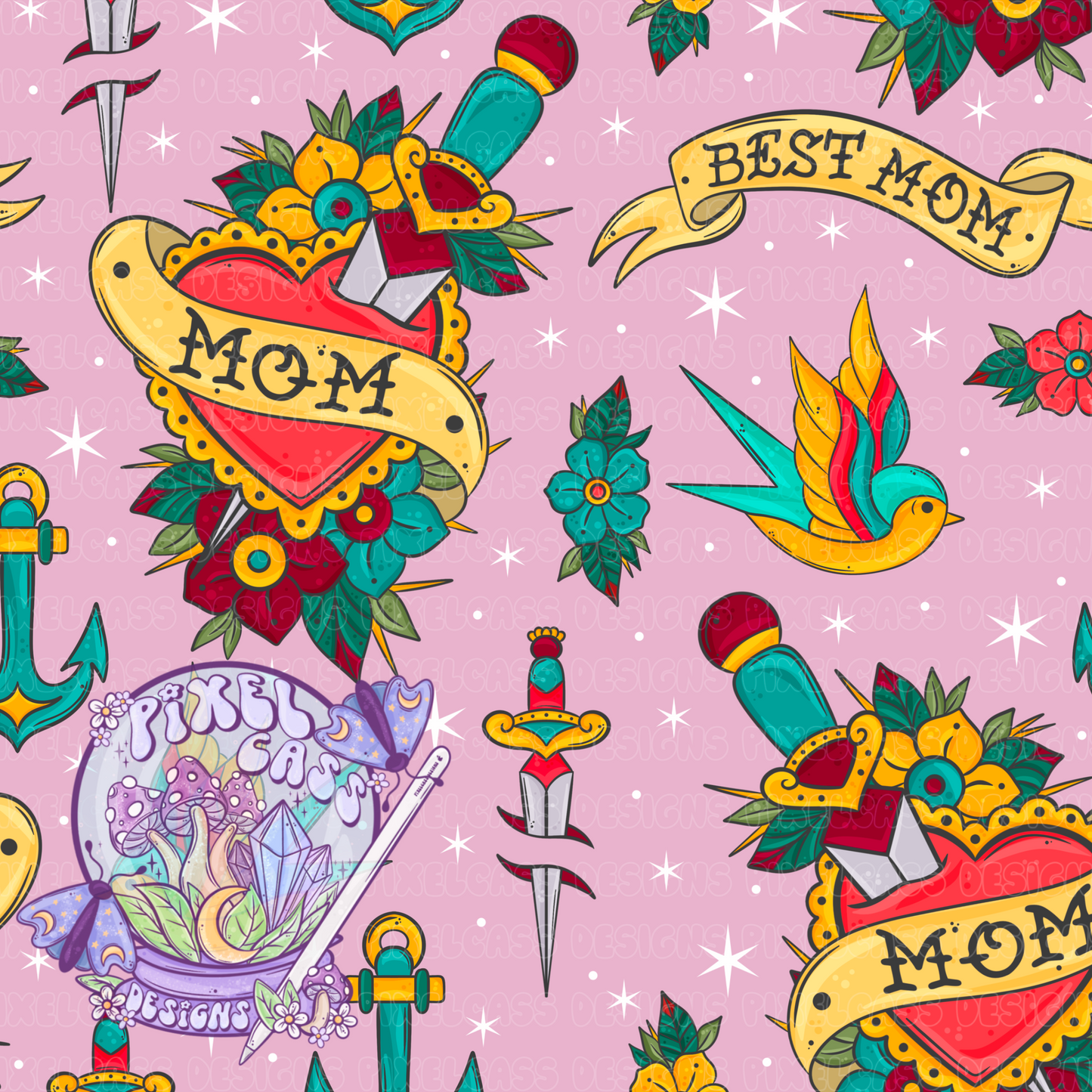 Mom Traditional Tattoos