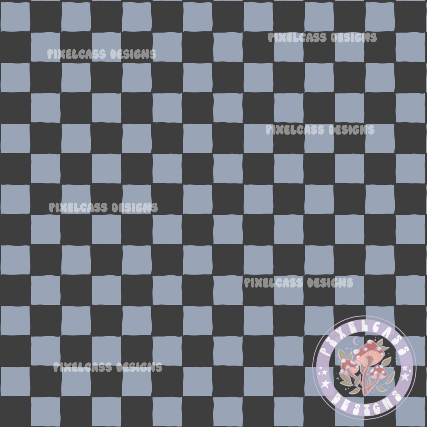 Blue and Black Checks