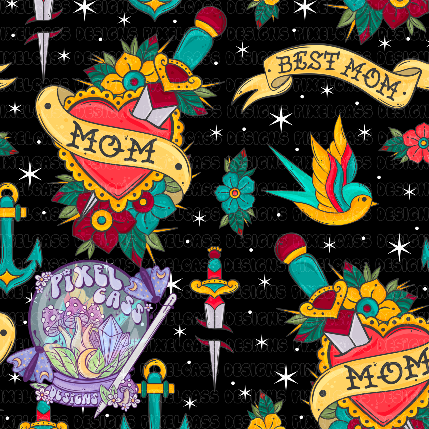 Mom Traditional Tattoos